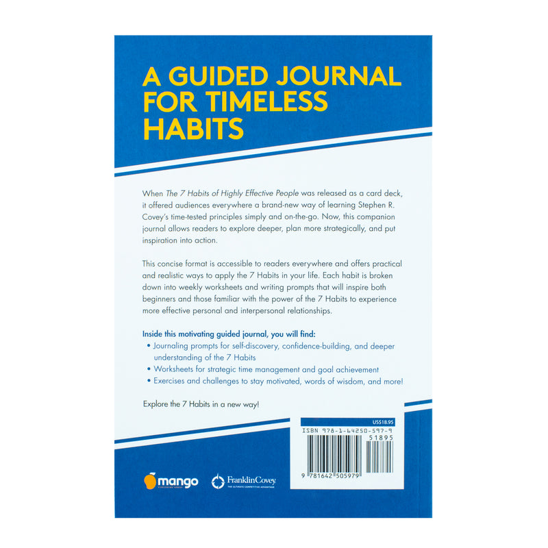 The 7 Habits of Highly Effective People: Guided Journal: (Goals Journal, Self Improvement Book) by Stephen R. Covey & Sean Covey - The Book Bundle