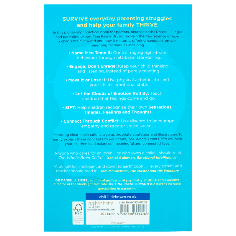 The Whole-Brain Child By Dr Tina Payne Bryson,Daniel Siegel Paperback - The Book Bundle