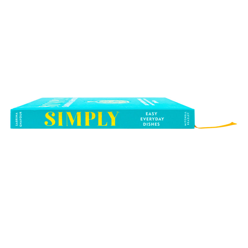 Hardcover of Simply: Easy Everyday Dishes by Sabrina Ghayour, featuring colorful Persian-inspired cuisine from the fifth book in the series.