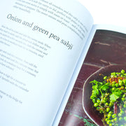 Hardcover of Chetna Makan's "Chetna's Healthy Indian" vegetarian recipe book with colorful cuisine images.
