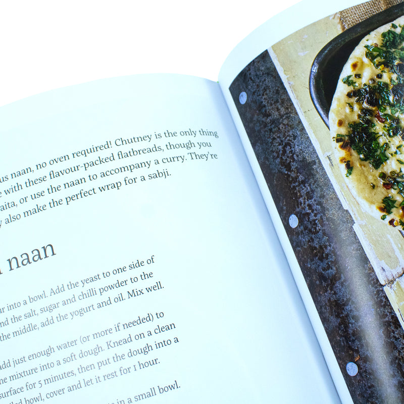 Cover of Chetna's Healthy Indian vegetarian cookbook by Chetna Makan, featuring traditional Indian dishes and vibrant food photography.
