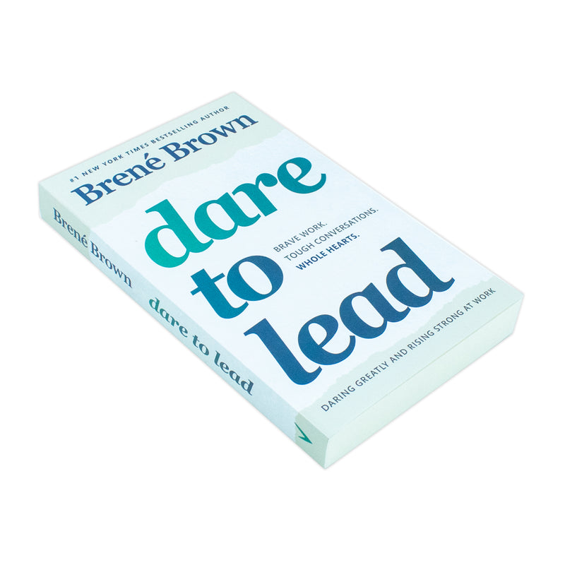 Paperback of "Dare to Lead" by Brene Brown, featuring a clean cover design with the title and author's name.