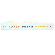 Paperback book titled "Eat to Beat Disease" by Dr. William Li, exploring the body's five defense systems, published by Vermilion.