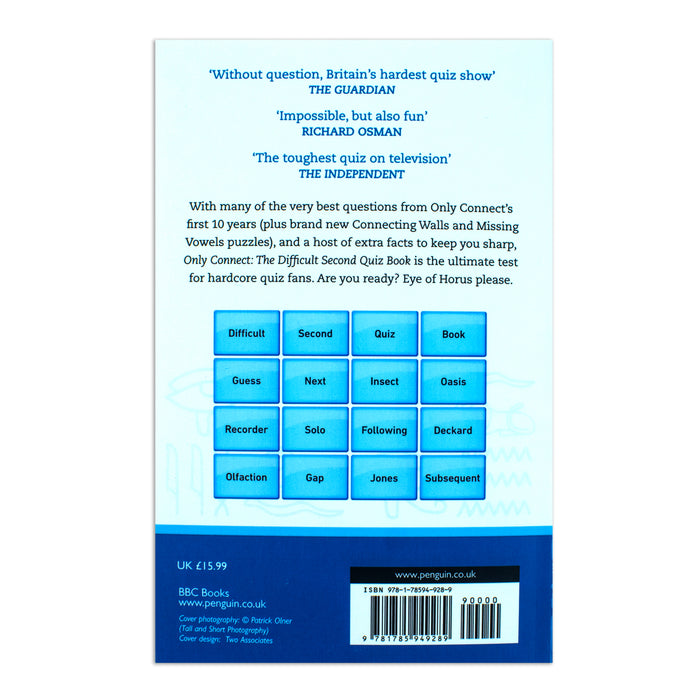 Only Connect The Difficult Second Quiz Book by Jack Waley-Cohen - The Book Bundle