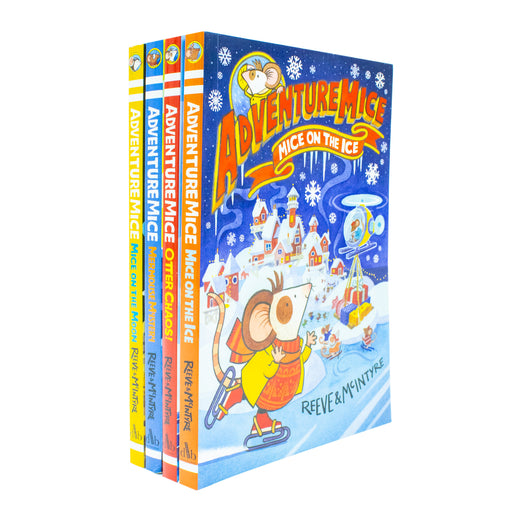 Adventure Mice 4 Books Collection Set by Reeve and McIntyre (Mice on the Ice, Otter Chaos, Mermouse Mystery, Mice on the Moon) - The Book Bundle