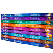 LittleTiger Star Friends Series 9 books collection by Linda Chapman, including Mirror Magic and Wish Trap, featuring colorful covers.