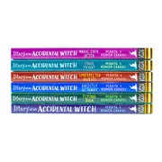 Six-book set of Diary of an Accidental Witch series by Honor and Perdita Cargill, featuring colorful book covers from Little Tiger Ltd.