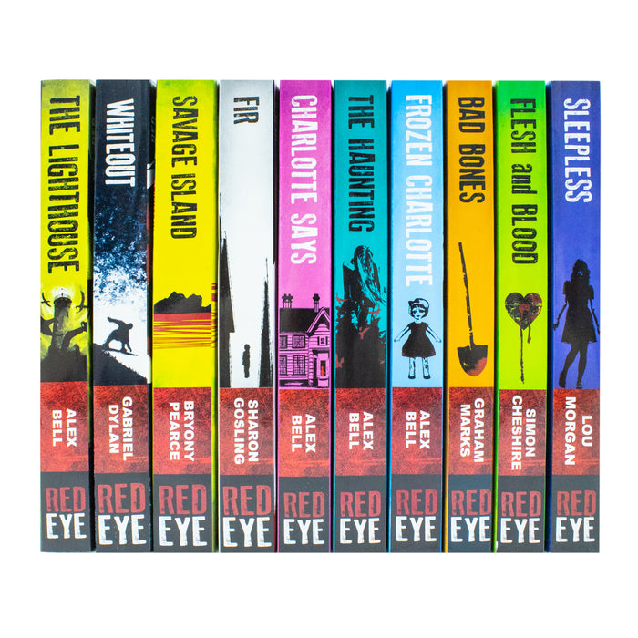 Red Eye Horror Series 10 Books Collection Set (Whiteout, Savage Island, Charlotte Says, Fir, The Haunting, Frozen Charlotte, Sleepless, Flesh and Blood, The Lighthouse and Bad Bones) - The Book Bundle