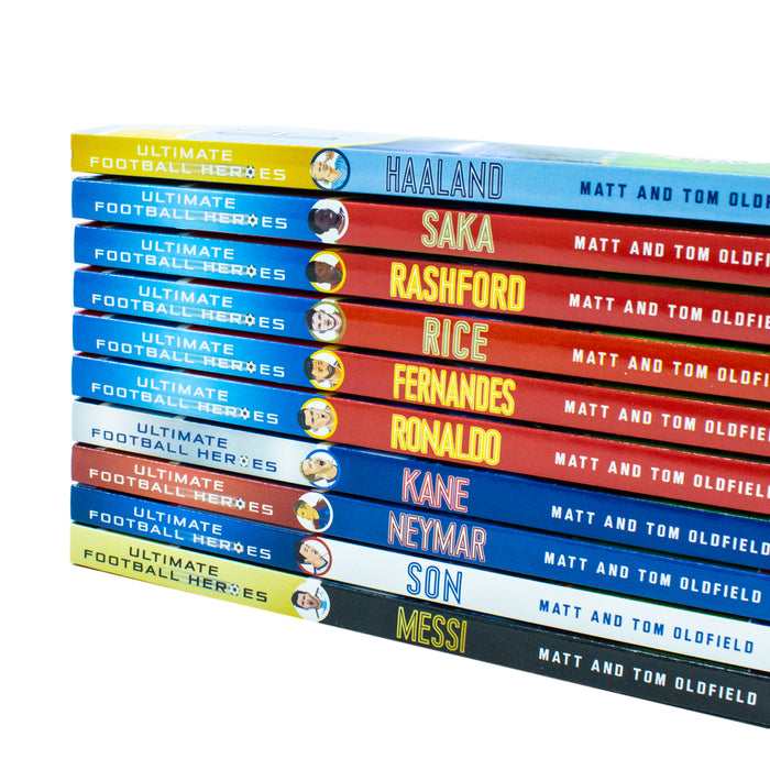 Ultimate Football Heroes Series 1 Collection 10 Books Set By Matt Oldfield, Tom Oldfield - The Book Bundle