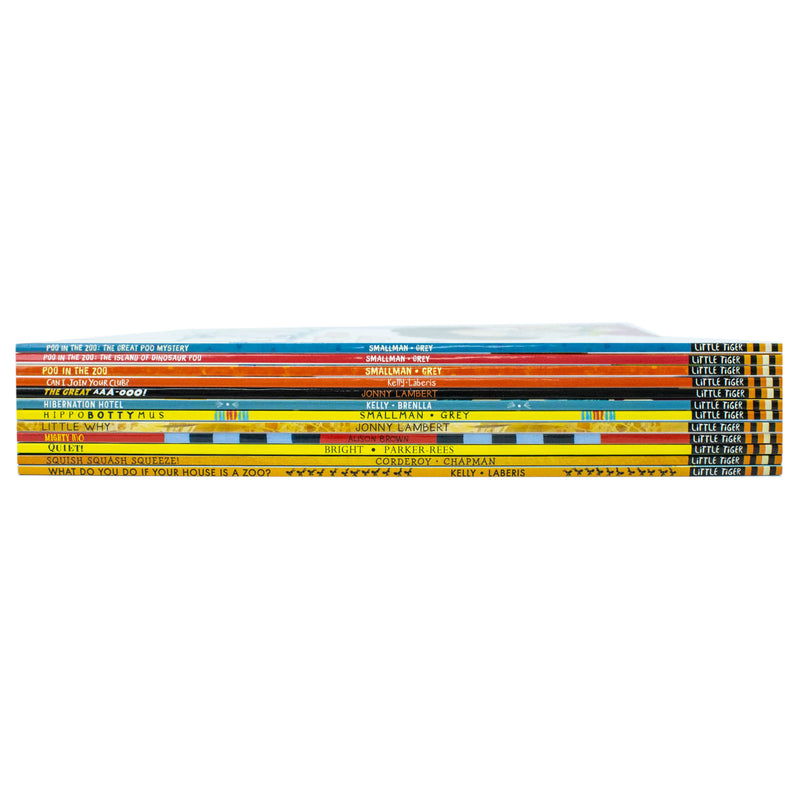 The Zoo Series Children Picture Stories 12 Books Collection Set Poo in the Zoo, The Great Poo Mystery - The Book Bundle