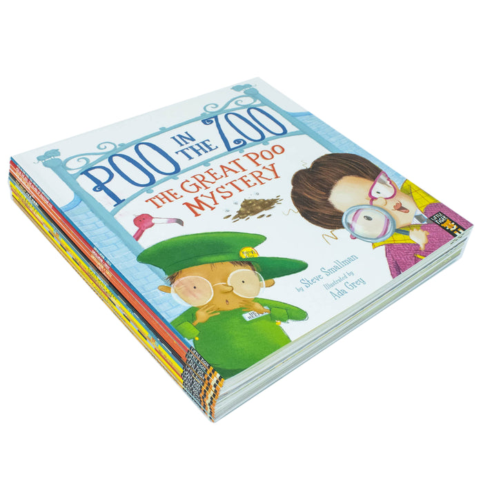 The Zoo Series Children Picture Stories 12 Books Collection Set Poo in the Zoo, The Great Poo Mystery - The Book Bundle