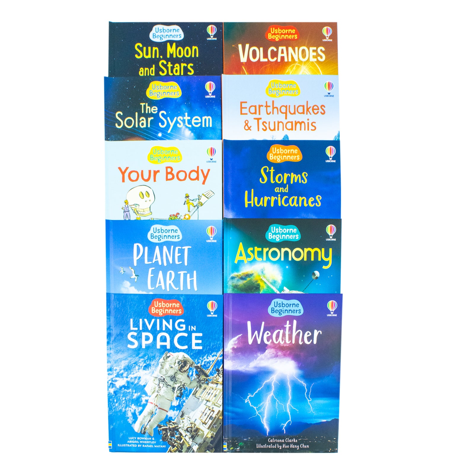 Usborne Beginners Science 10 Books Collection Set (Sun, Moon and Stars ...