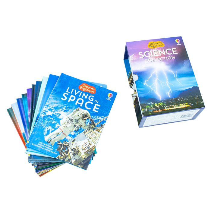 Usborne Beginners Science 10 Books Collection Set (Sun, Moon and Stars, Living in Space) - The Book Bundle