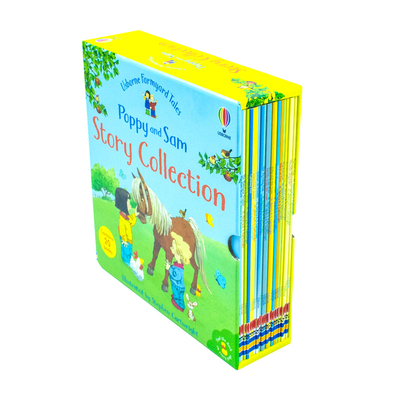 Usborne Farmyard Tales Poppy and Sam Series 20 Books Collection Box Set By Heather Amery - The Book Bundle