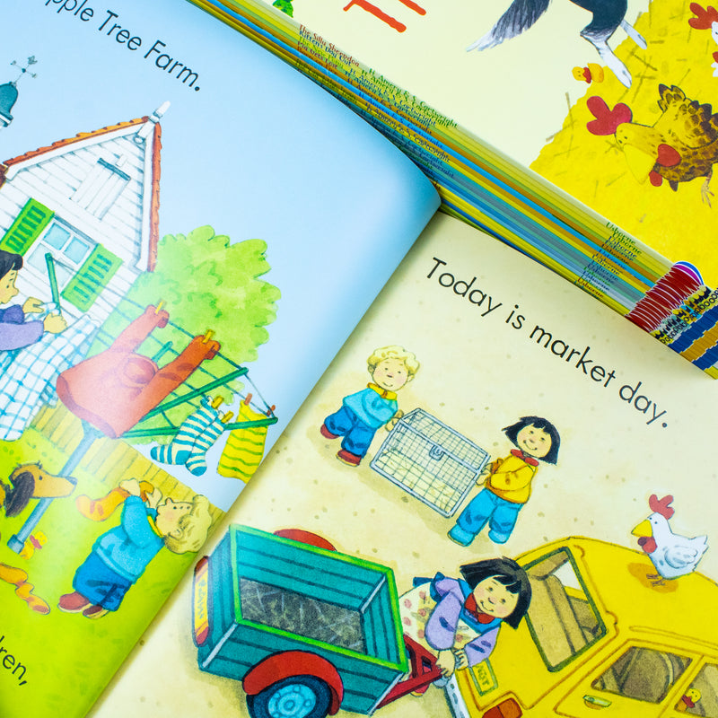 Usborne Farmyard Tales Poppy and Sam Series 20 Books Collection Box Set By Heather Amery - The Book Bundle