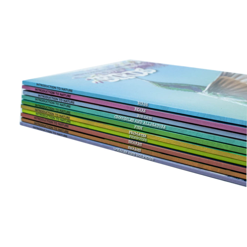 Children Introduction to Nature for Beginners 10 Books Collection Set (Bears, Big Cats, Birds) - The Book Bundle