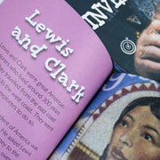 Children's history book set by Jasmine Brooke, series 2 from Fox Eye Publishing, featuring 10 colorful educational history books.