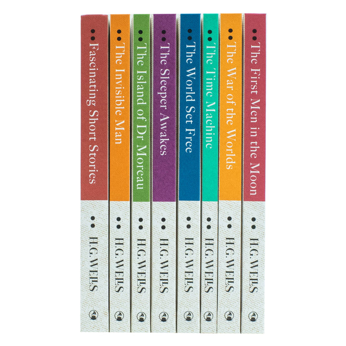 The Complete H. G Wells 8 Books Hardback Collection Set: (The First Men on the Moon) - The Book Bundle