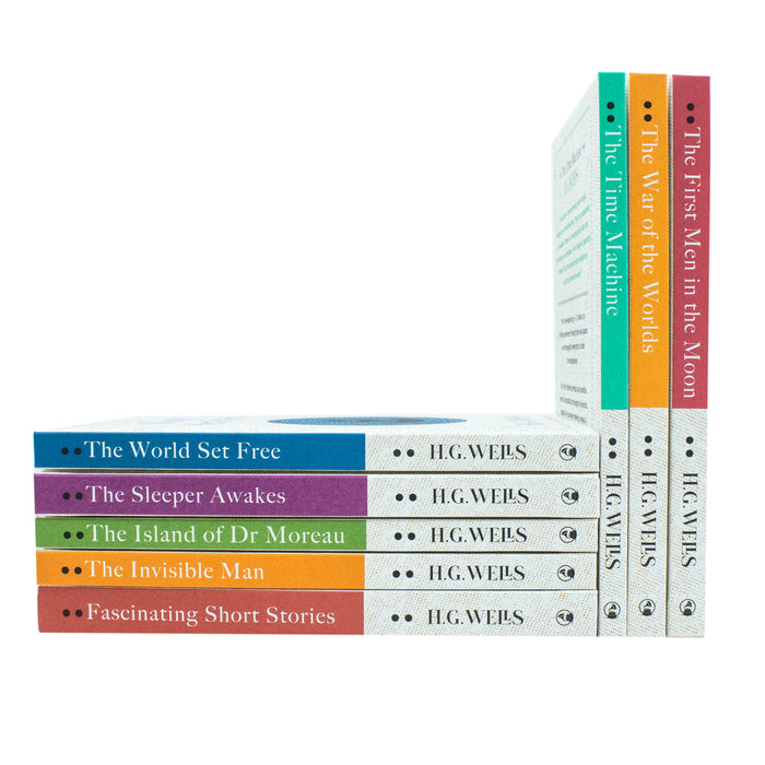 The Complete H. G Wells 8 Books Hardback Collection Set: (The First Men on the Moon) - The Book Bundle