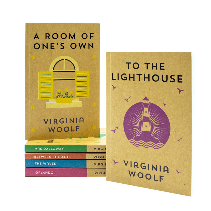 The Virginia Woolf Collection 6 Books set (A Room Of One's Own, Mrs Dalloway, Between The Acts) - The Book Bundle