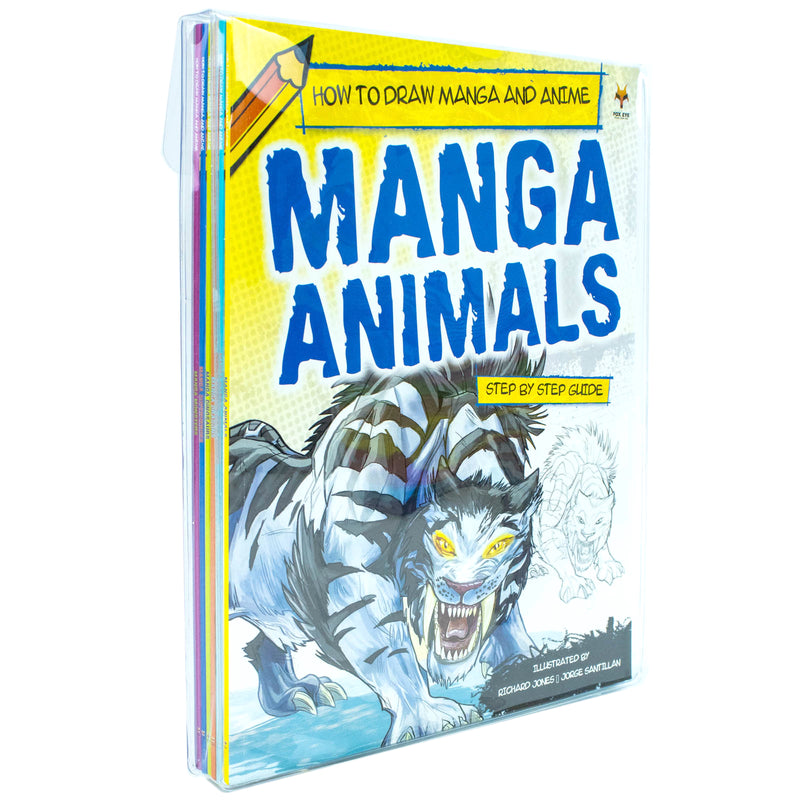 Step By Step Guide How To Draw Manga and Anime For Beginners 6 Books Collection Set - The Book Bundle