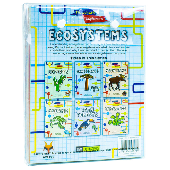 Flowchart Explorers Ecosystems STEM 6 Geography Science Books Collection Set - The Book Bundle