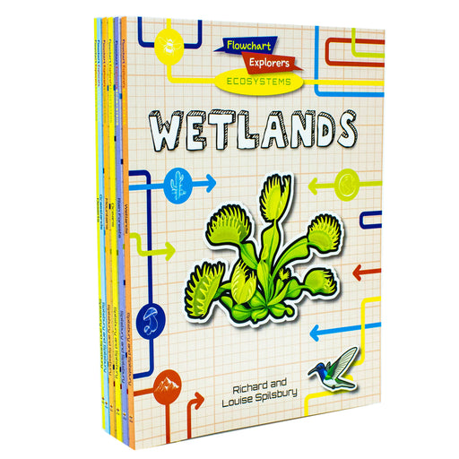 Flowchart Explorers Ecosystems STEM 6 Geography Science Books Collection Set - The Book Bundle