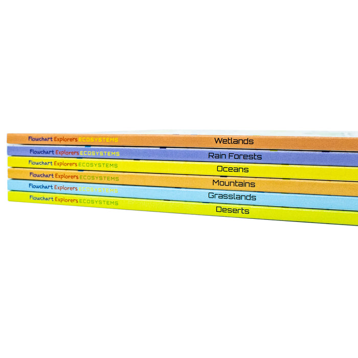 Flowchart Explorers Ecosystems STEM 6 Geography Science Books Collection Set - The Book Bundle
