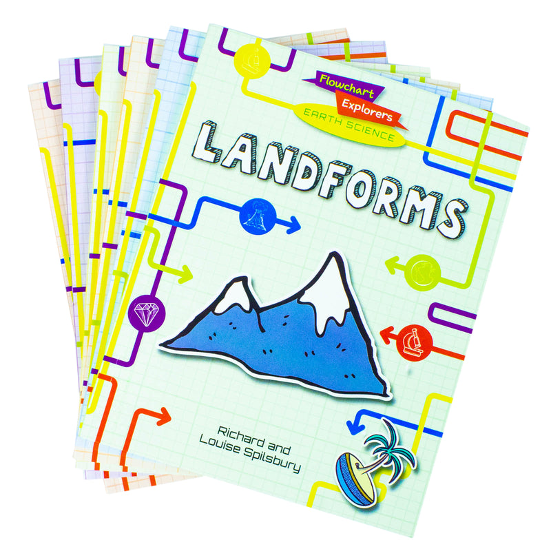 Flowchart Explorers Earth Science STEM 6 Geography Science Books Collection Set - The Book Bundle