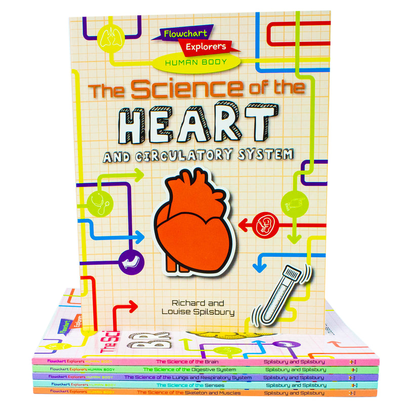 Flowchart Explorers Human Body STEM 6 Science Books Collection Set - The Book Bundle