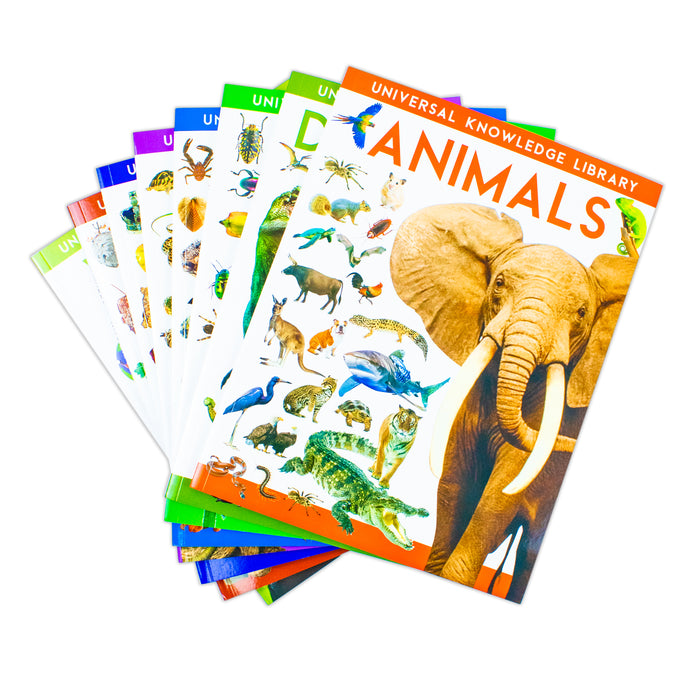Universal Knowledge Library Animals and Nature 8 Volumes Books Collection Set - The Book Bundle