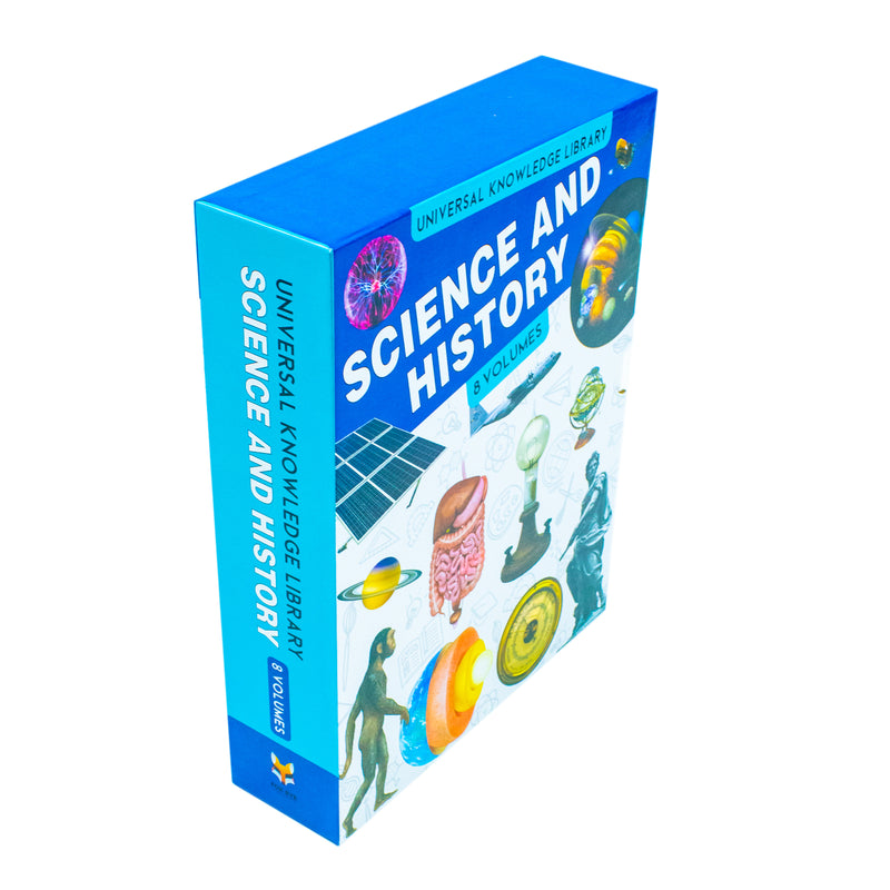 Universal Knowledge Library Science and History 8 Volumes Book Collection Set - The Book Bundle