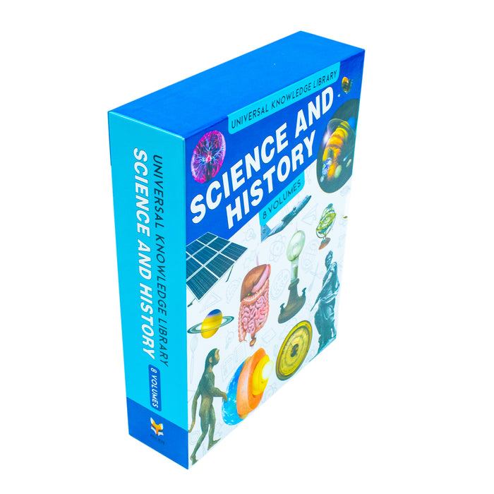 Universal Knowledge Library Science and History 8 Volumes Book Collection Set - The Book Bundle