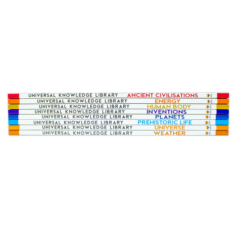 Universal Knowledge Library Science and History 8 Volumes Book Collection Set - The Book Bundle