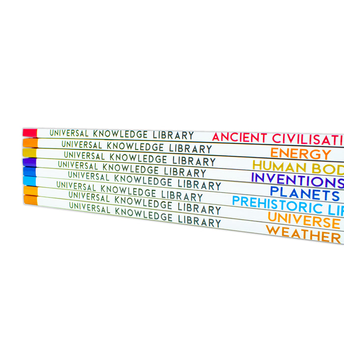 Universal Knowledge Library Science and History 8 Volumes Book Collection Set - The Book Bundle