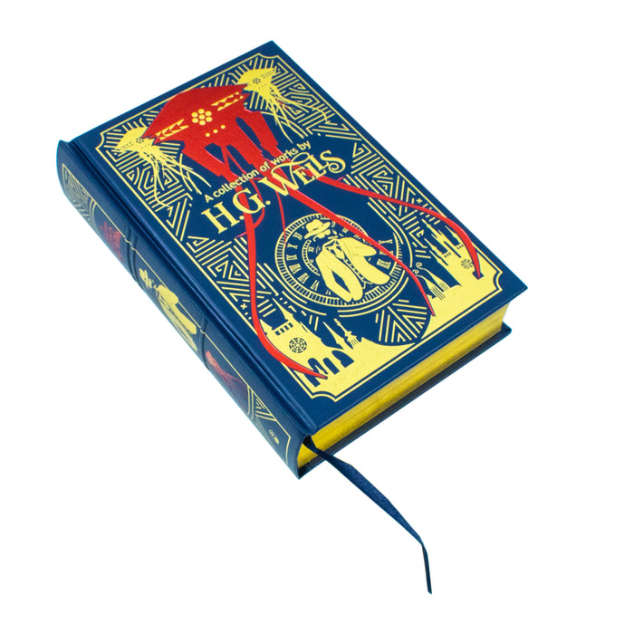 H.G. Wells:A Collection Of Works : Time Machine (Leather-bound) - The Book Bundle