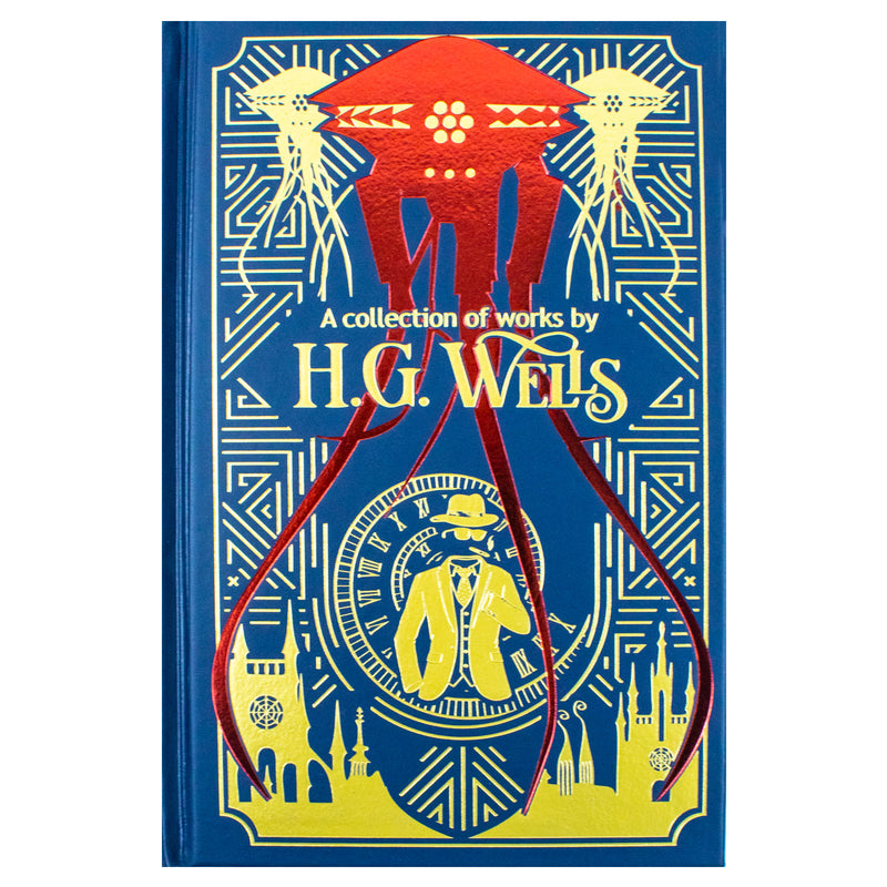 H.G. Wells:A Collection Of Works : Time Machine (Leather-bound) - The Book Bundle