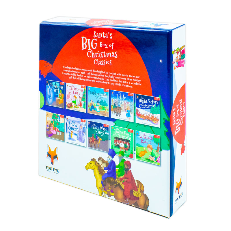 Santa's Big Box of Christmas Classics 10 Book Collection Set (A Christmas Carol) - The Book Bundle