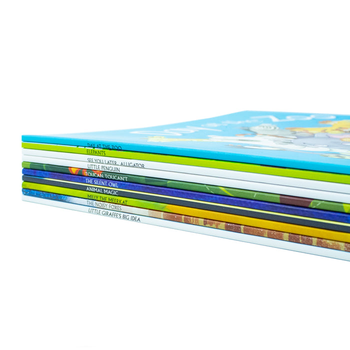 A Day at the Zoo 10 Animal Stories Illustrated Picture Flats Book Collection: (Animal Magic) - The Book Bundle