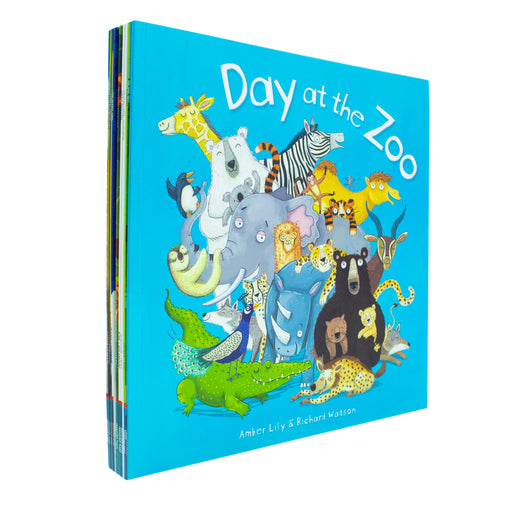 A Day at the Zoo 10 Animal Stories Illustrated Picture Flats Book Collection: (Animal Magic) - The Book Bundle