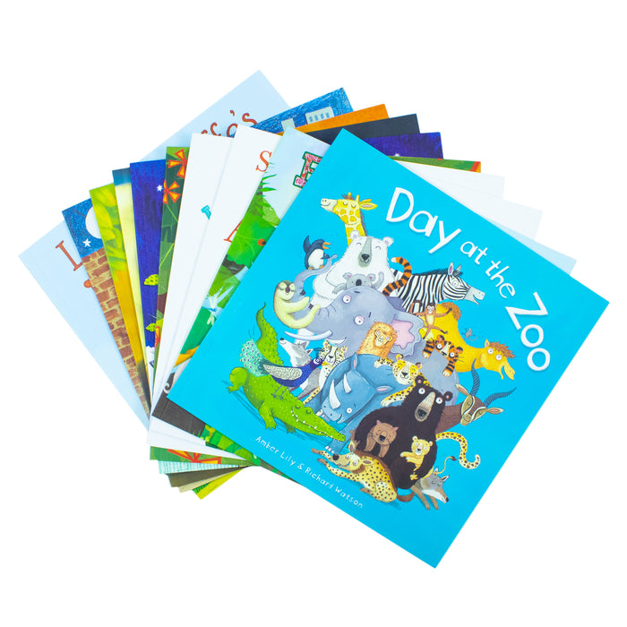 A Day at the Zoo 10 Animal Stories Illustrated Picture Flats Book Collection: (Animal Magic) - The Book Bundle