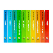 My Little Library 10 Books Set Collection(Toys, Food,Things at home, Baby objects, Sea Animals, Birds, People at Work, My Body, Transport, Baby Animals) Hardcover - The Book Bundle