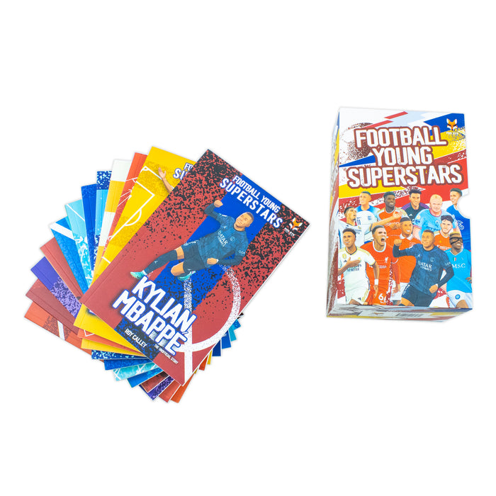 Football Young Superstars 12 Books Box Set: Jude Bellingham, Marcus Rashford, Phil Foden, Bukayo Saka, Kylian Mbappe - The Book Bundle