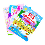 Sticker Dress Up 4 Activity Book set by Fox Eye Publishing featuring fashion, holiday, princess, and wedding dress-up scenes.