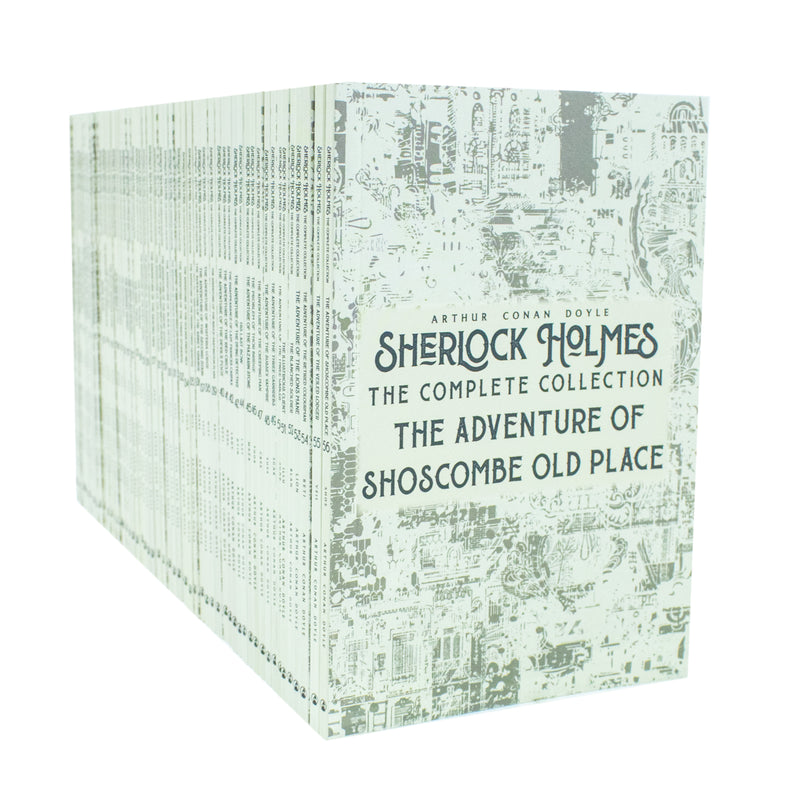 Sherlock Holmes The Complete Short Stories Collection 56 Books Set (A Scandal) - The Book Bundle