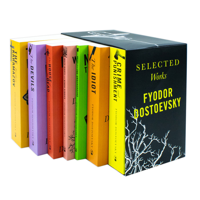 Selected Works of Fyodor Dostoevsky 7 Book Collection Set Crime and Punishment - The Book Bundle