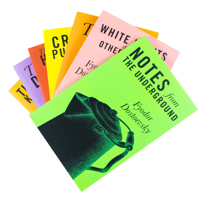 Selected Works of Fyodor Dostoevsky 7 Book Collection Set Crime and Punishment - The Book Bundle