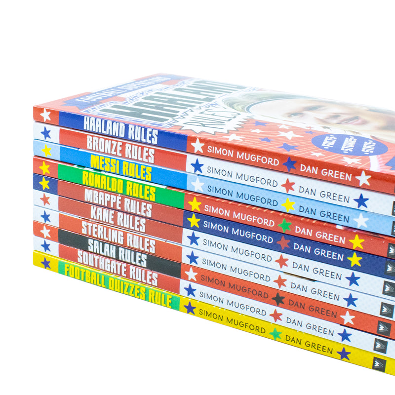 Football Superstars 10 Books Collection Set By Simon Mugford & Dan Green - The Book Bundle