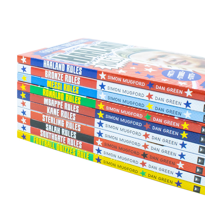 Football Superstars 10 Books Collection Set By Simon Mugford & Dan Green - The Book Bundle