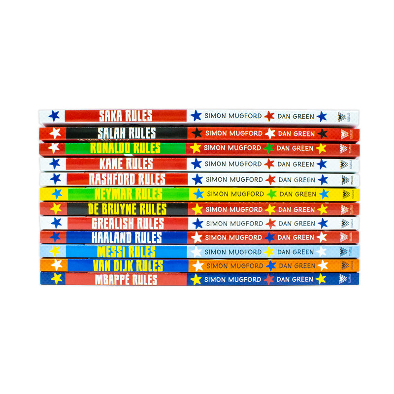 Football Superstars 12 Books Collection Rules Mega Pack Set By Simon Mugford & Dan Green - The Book Bundle